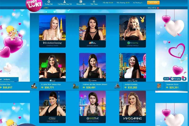 các nhà cung cấp game jackpots cho happyluke